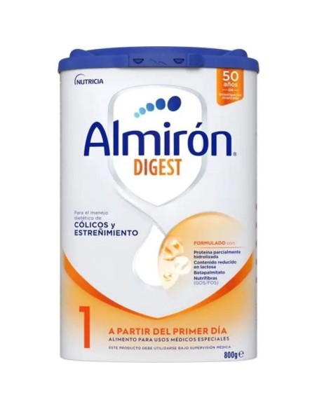 Almirón Advance Digest 1, Leche de Inicio Bebé Anti-Cólico y Estreñimiento, 800g
