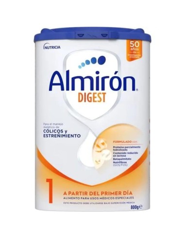Almirón Advance Digest 1, Leche de Inicio Bebé Anti-Cólico y Estreñimiento, 800g