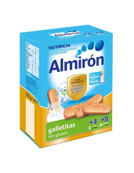 Almirón, Galletas para Bebé Sin Gluten, a partir de 4 Meses, 250g