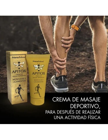 Apitox Crema De Masaje Deportivo Músculos Y Ligamentos, 60 ml