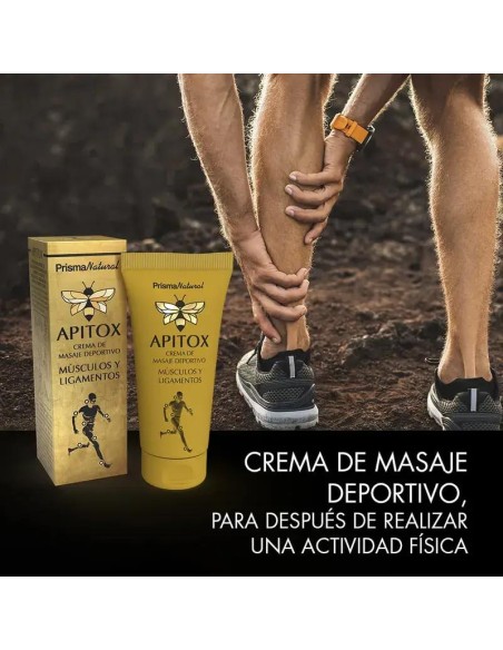 Apitox Crema De Masaje Deportivo Músculos Y Ligamentos, 60 ml