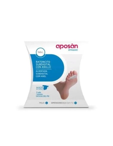 APOSAN Dynamic Ratoncito Subdigital Con Anillo Talla L, 1 unidad