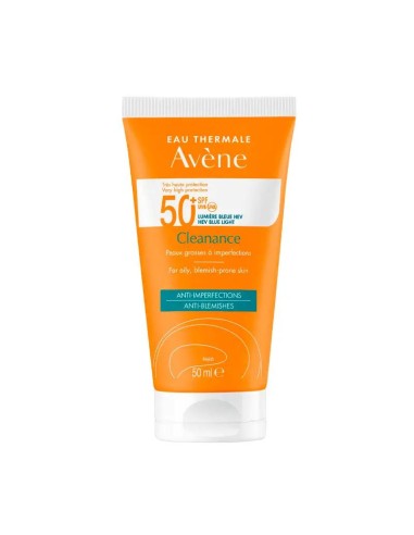 Avene Cleanance Solar SPF 50+, pieles grasas, 50 ml