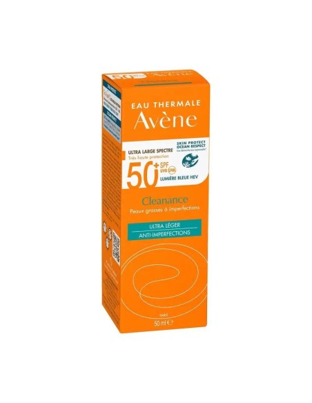 Avene Cleanance Solar SPF 50+, pieles grasas, 50 ml