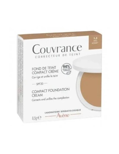 Avene Couvrance Crema Compacta Acabado Mate Miel 8.5G