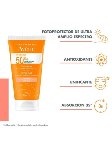 Avene Solar Fluido SPF50+ Color 50 ml