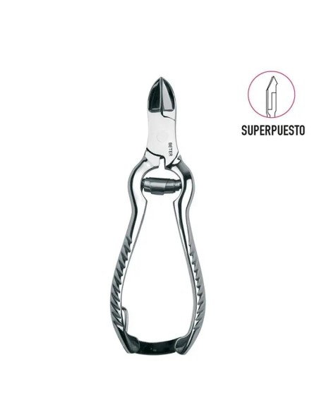 Beter Alicate Pedicura Superpuesto Cromado Muelle Gusanillo 13.5 cm
