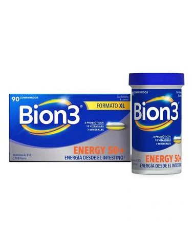 Bion3 Energy 50+ Multivitamínicos, 90 comprimidos