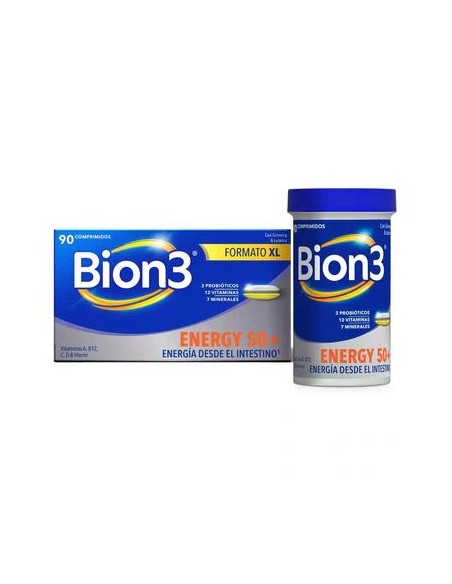 Bion3 Energy 50+ Multivitamínicos, 90 comprimidos