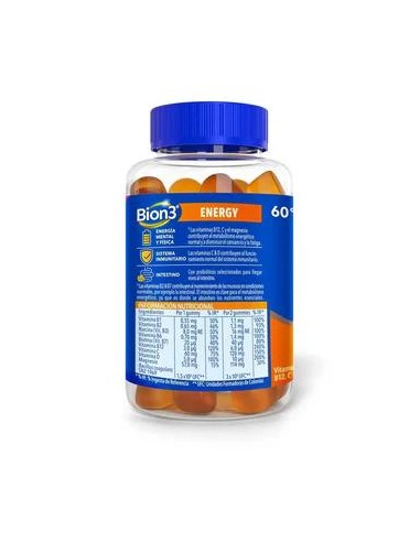 Bion3 Energy Multivitamínicos, 60 gummies