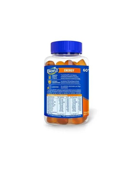 Bion3 Energy Multivitamínicos, 60 gummies