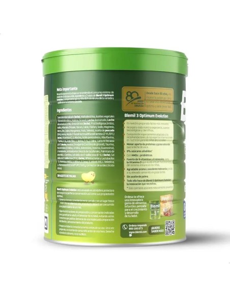 Blemil Optimum Evolution 3 Leche de Crecimiento, 800 gr