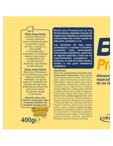 Blemil Plus Prematuros, 400 gr