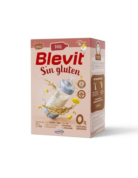 Blevit Alimentación Infantil Bibe Sin Gluten, 500 grs