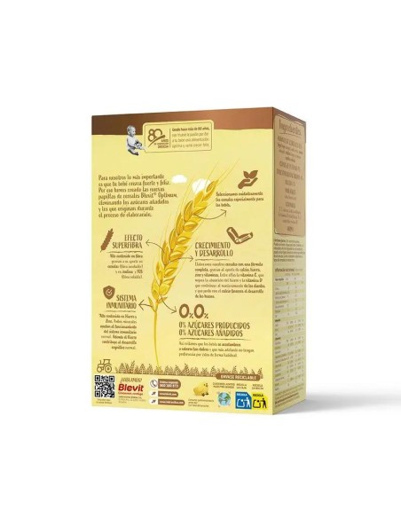 Blevit Alimentación Infantil Optimum 8 Cereales + Plátano, 250 grs