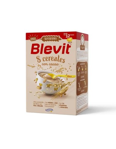 Blevit Alimentación Infantil Superfibra 8 Cer. Y Cacao, 500 grs