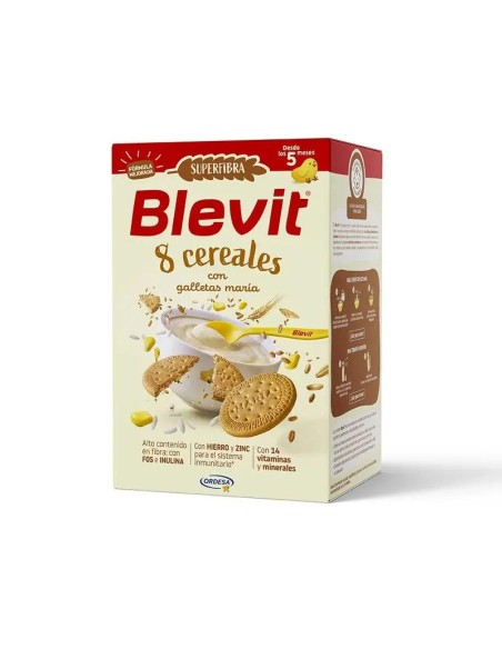 Blevit Alimentación Infantil Superfibra 8 Cer. Y Galleta, 500 grs