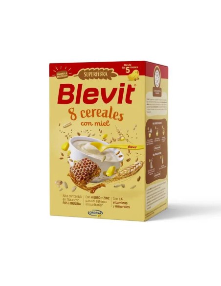 Blevit Alimentación Infantil Superfibra 8 Cereales Y Miel, 500 grs