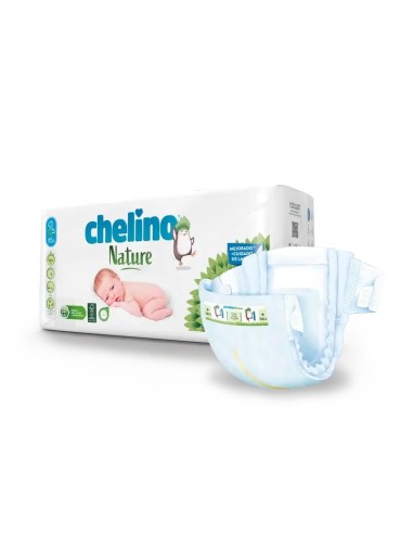 Chelino Nature Pañal Talla 1 (1-3 Kg), 28 unidades