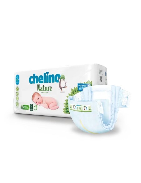 Chelino Nature Pañal Talla 1 (1-3 Kg), 28 unidades