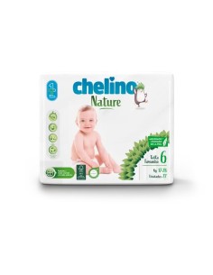 Chelino Nature Pañal Talla 6 (17-28 Kg), 27 unidades