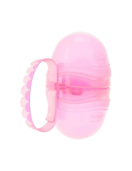 Chicco - Portachupete Doble Rosa