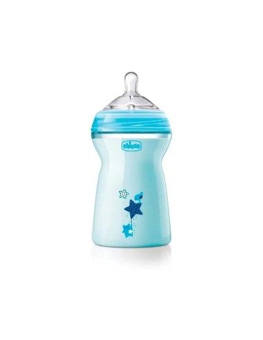 Chicco biberon natural feeling celeste 250 ml +2 Meses