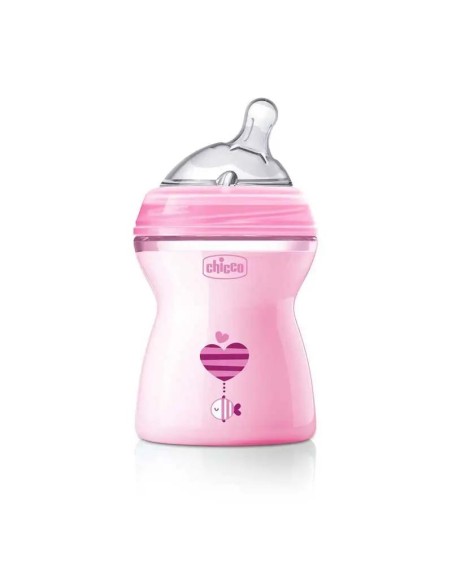 Chicco Biberon natural feeling Rosa  250 ml +2 Meses