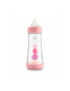 Chicco Biberón Perfect 5 +4 Meses Silicona Rosa 300 ml 2