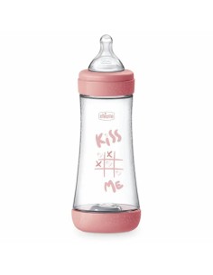 Chicco Biberón Perfect5 +4 Meses 300 Ml Silicona Rosa, 1 unidad 2