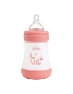 Chicco Biberon Perfect5 0M+ Sil Rosa New, 2 unidades 2