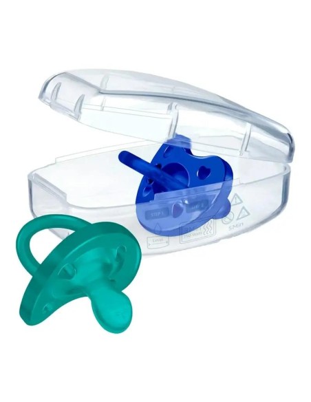 Chicco Chupete Physioforma Soft Azul 16-36M, 1 unidad