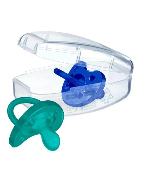 Chicco Chupete Physioforma Soft Azul 16-36M, 2 unidades