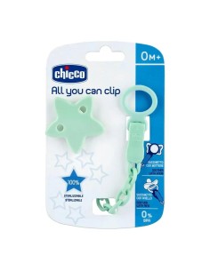 Chicco Clip Chupete Estrella, 1 unidades