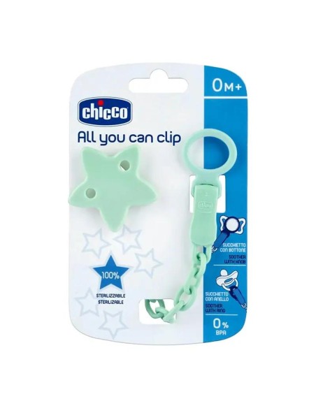 Chicco Clip Chupete Estrella, 1 unidades