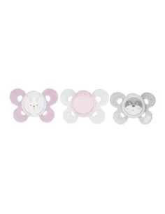 Chicco Pack 2 Chupetes Silicona Physio Comfort Niña 0-6 Meses
