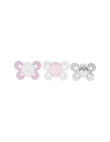 Chicco Pack 2 Chupetes Silicona Physio Comfort Niña 0-6 Meses