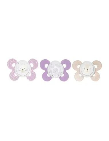 Chicco pack 2 chupetes silicona physio comfort niña 6-16 meses