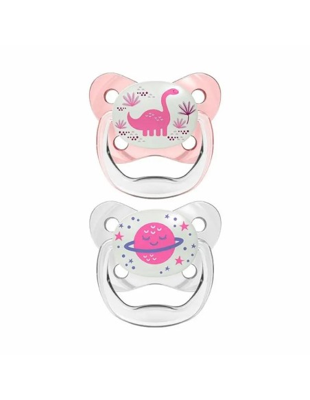 Chupete Prevent Nocturno T2 6-18 Meses Rosa