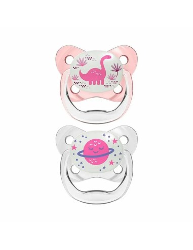 Chupete Prevent Nocturno T2 6-18 Meses Rosa