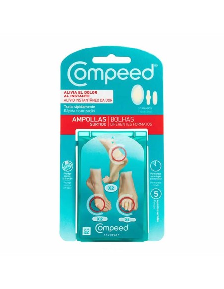 Compeed Pack Mixto Ampollas 5 unidades Compeed Pack Mixto Ampollas 5 unidades
