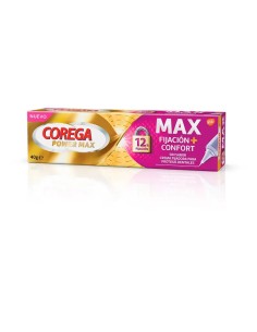 Corega Max Fijación + Confort Crema Fijadora para Prótesis Dentales, 40 gr 2