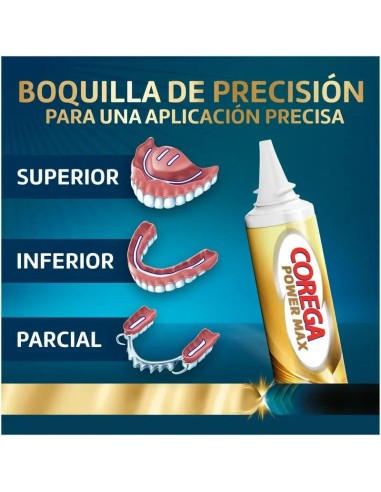 Corega Power Max Supreme Crema Fijadora Prótesis Dental, 70 gr