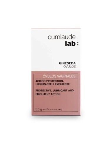 Cumlaude Lab Gineseda Ovulos Vaginales Protectores, 10 Unidades