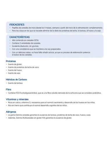 Damira Multicereales Sin Gluten Fos 600 gr