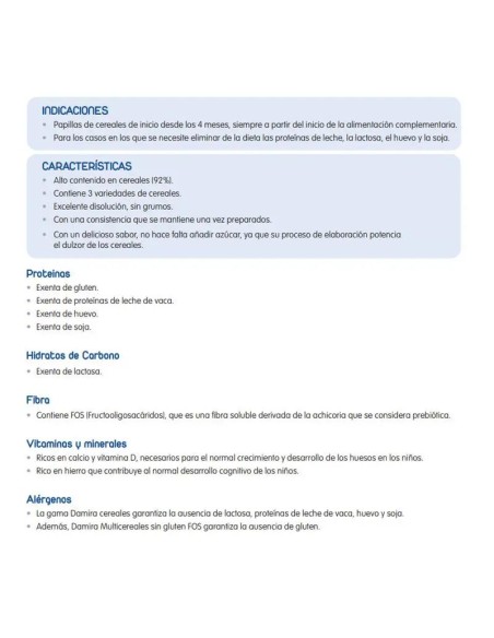 Damira Multicereales Sin Gluten Fos 600 gr