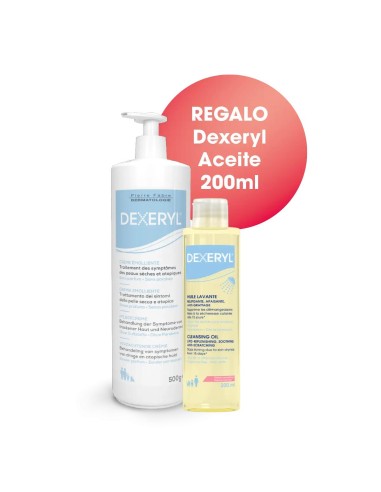 Dexeryl Kit Crema Emoliente 500 G + Dexeryl Aceite Limpiador, 200 Ml