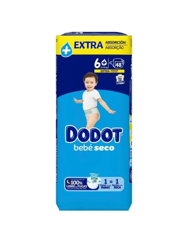 Dodot Mainline Pañal Talla 6+ (+14 Kg), 48 unidades