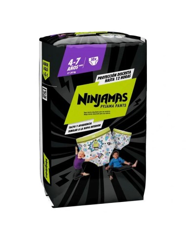 Dodot Ninjamas Pañal  Cohete Talla 7, 10 unidades