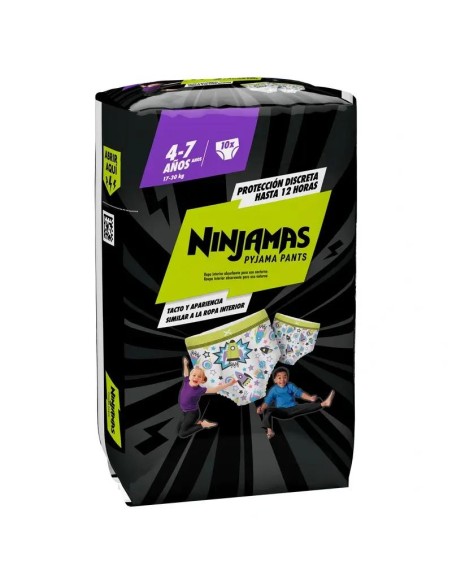 Dodot Ninjamas Pañal  Cohete Talla 7, 10 unidades